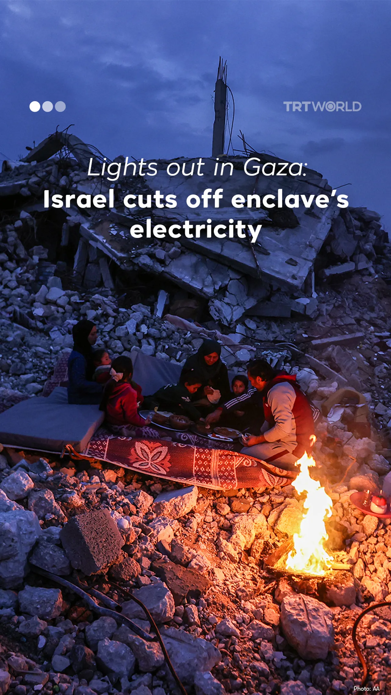 Israel cuts off Gaza's electricity